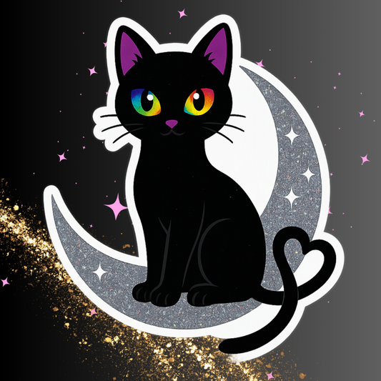 Rainbow-Eyed Black Cat