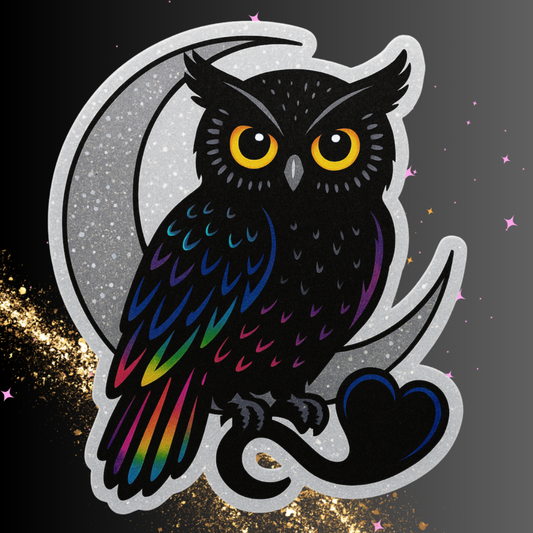 Rainbow Gothic Owl