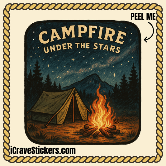 Campfire Under the Stars